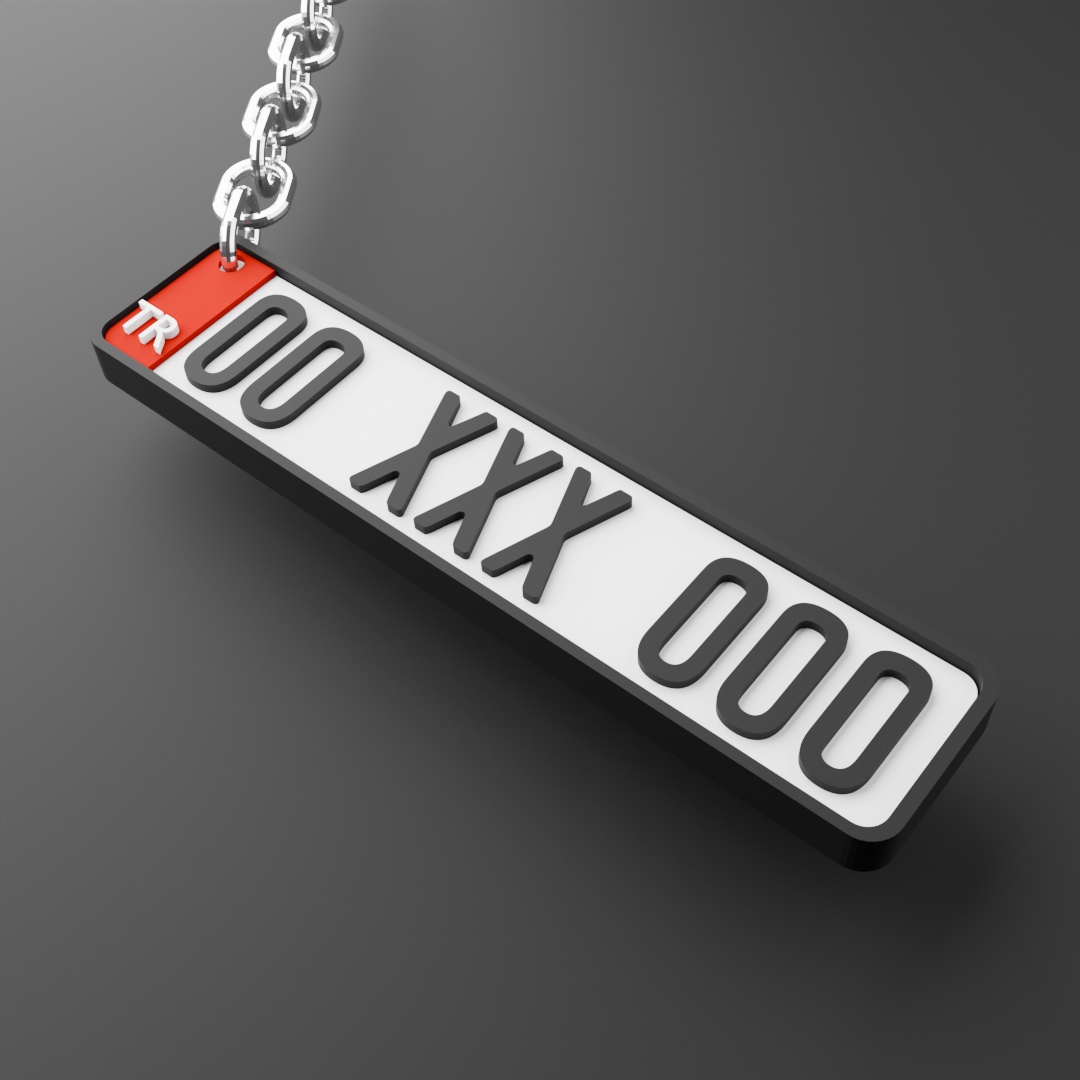 ARACA/KİŞİYE ÖZEL PLAKA ANAHTARLIK