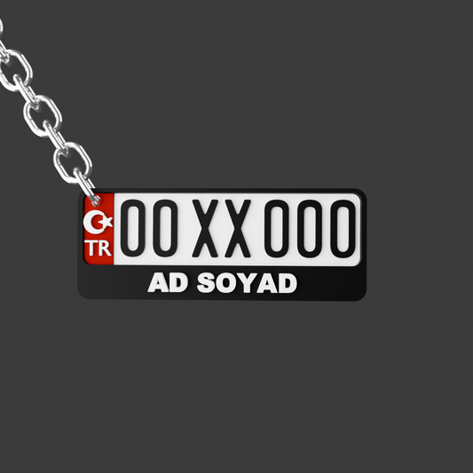 ARACA/KİŞİYE ÖZEL PLAKA MİNİ SERİSİ AY YILDIZLI