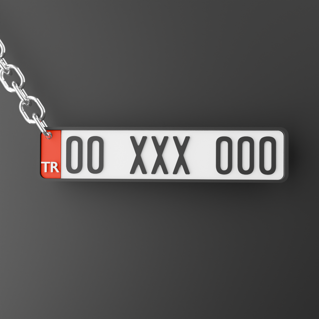 ARACA/KİŞİYE ÖZEL PLAKA ANAHTARLIK